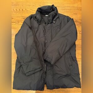 Zegna Men’s Black Puffer Jacket with Hood - size L